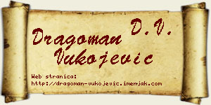 Dragoman Vukojević vizit kartica
